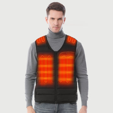 Men's Heated Vest with V-neck 7.4V